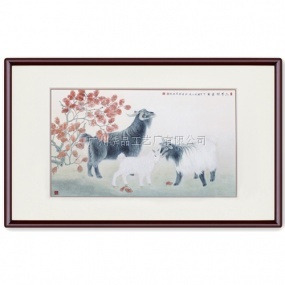 广绣《三羊开泰》128x80cm